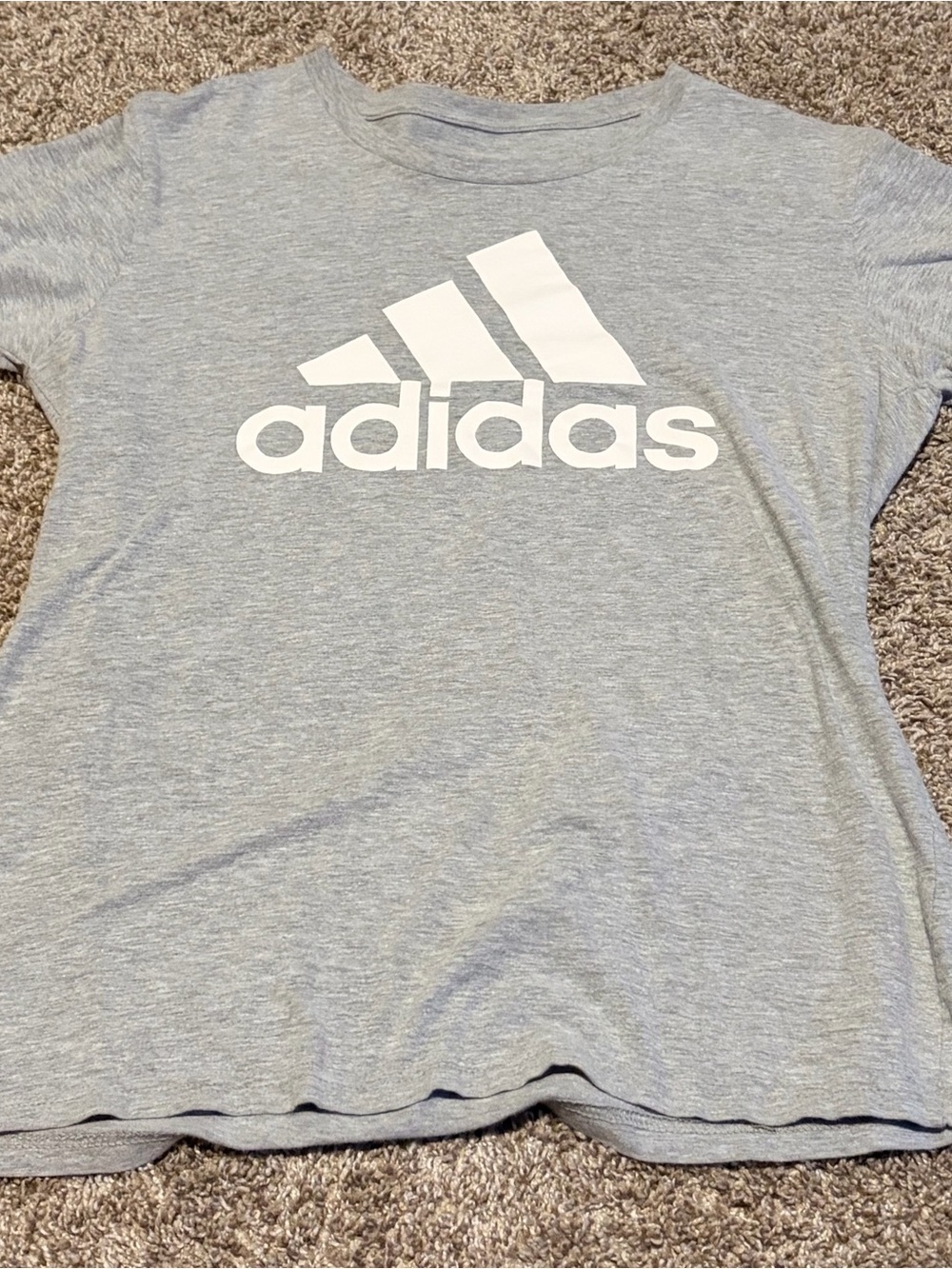 adidas Heather Gray Amplifier Graphic Tee